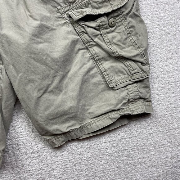 Calvin Klein Cargo Shorts Mens W36 Beige 100% Cotton Utility Multi Pocket Read - Picture 4 of 16